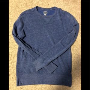 J Crew Blue Fleece Crewneck Sweater